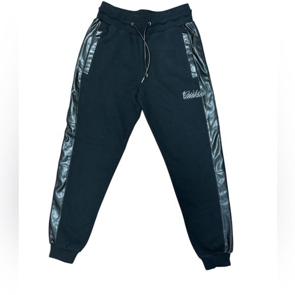 Cookies Other - Cookies Jogger Pants with Side Faux Leather Trim Size: Small NWT